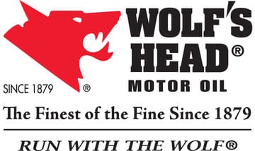 Wolf's Head motor oil logo